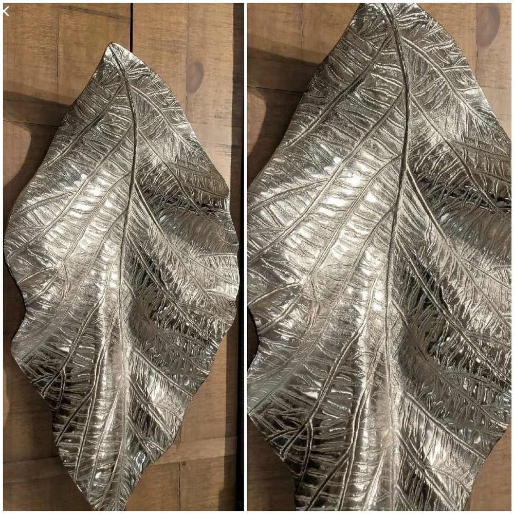 Aluminum Leaf Platter